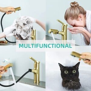 New in Box GAPPO Bathroom Faucet with Pull Out Sprayer